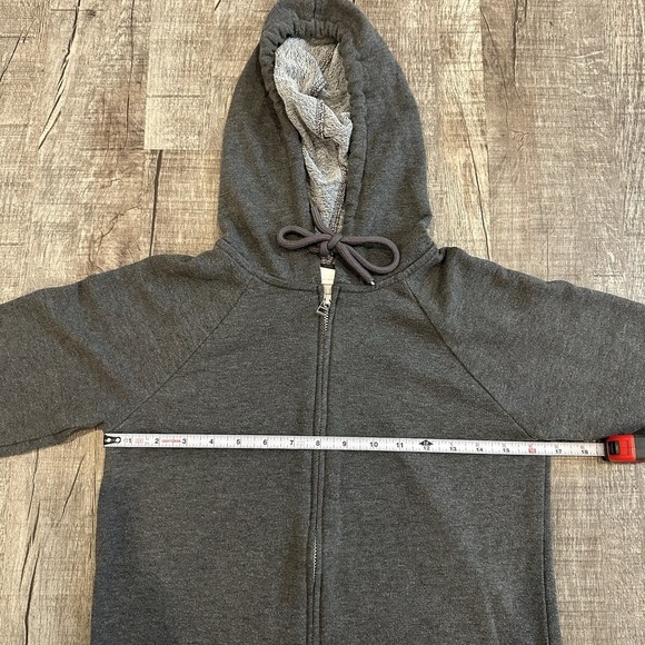 H&M Basics Women's‎ Gray Full Zip Jacket Hooded Drawstring Long Sleeve Size XS - Picture 2 of 8